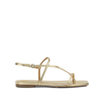 [Aeyde] Sandals FW26 ELLANAPPA LEATHER LAMINATEDGOLD