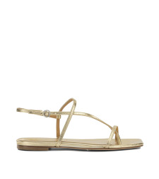 [Aeyde] Sandals FW26 ELLANAPPA LEATHER LAMINATEDGOLD