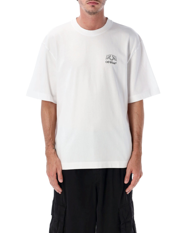 [Off-White] T-shirts Short Sleeve FW26 OMAA120F26JER01E100