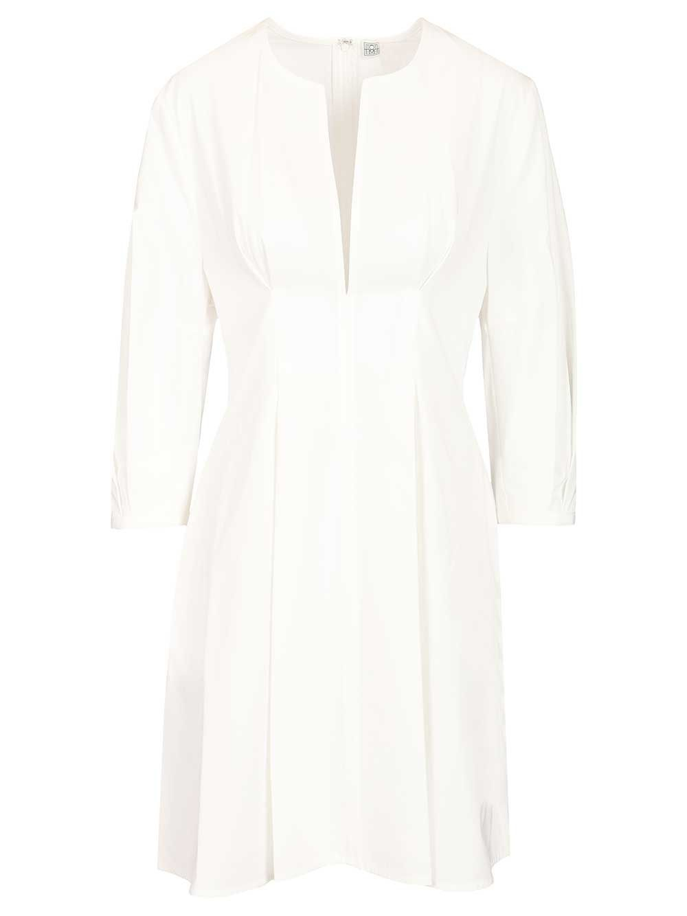[TOTEME] Long sleeve dress SS26 262-WRD0336-FB0490047