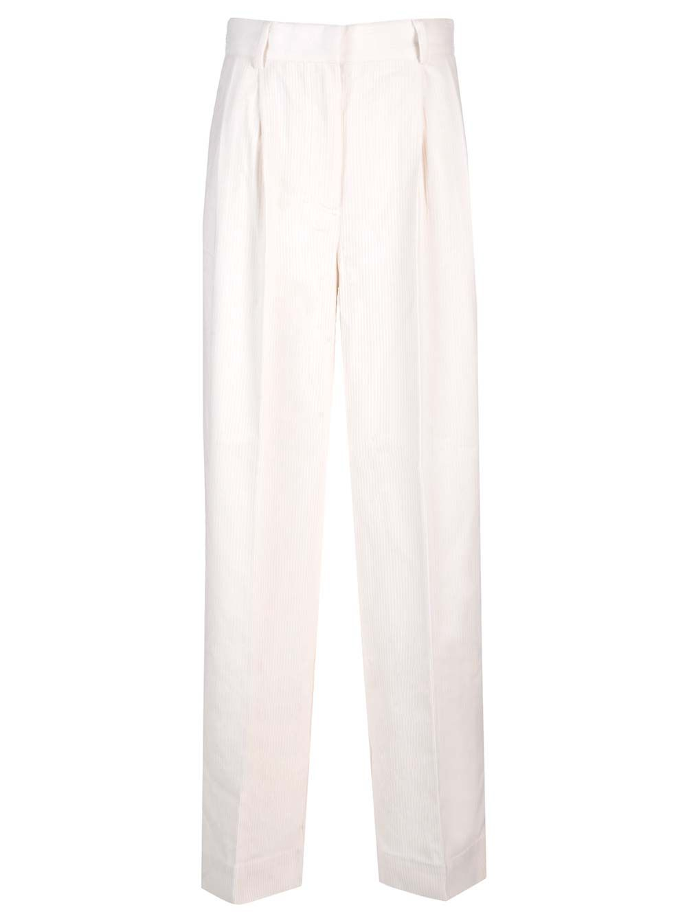 [TOTEME] Trousers FW24 243-WRB0202-FB0191MERINGUE 188