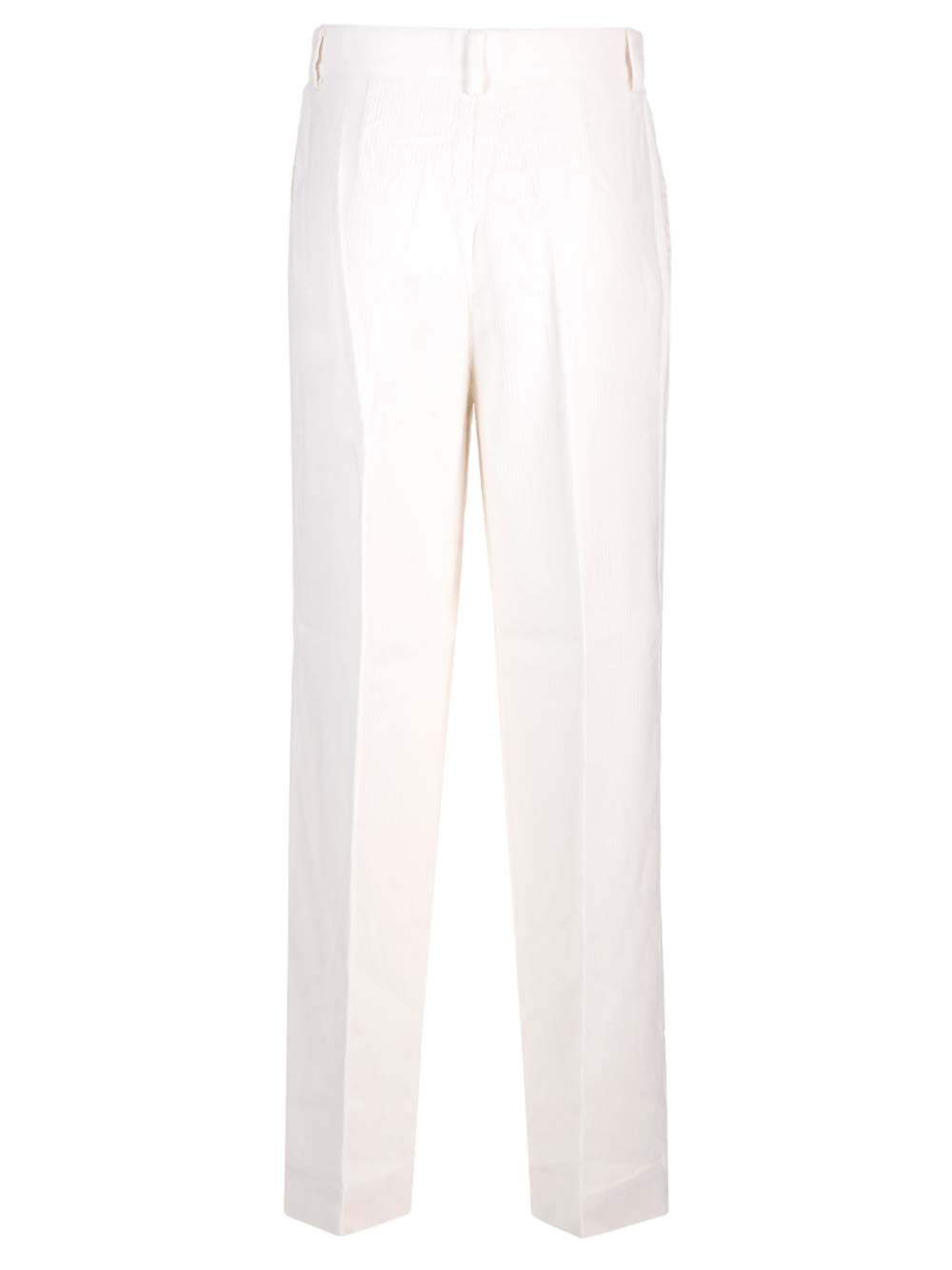 [TOTEME] Trousers FW24 243-WRB0202-FB0191MERINGUE 188