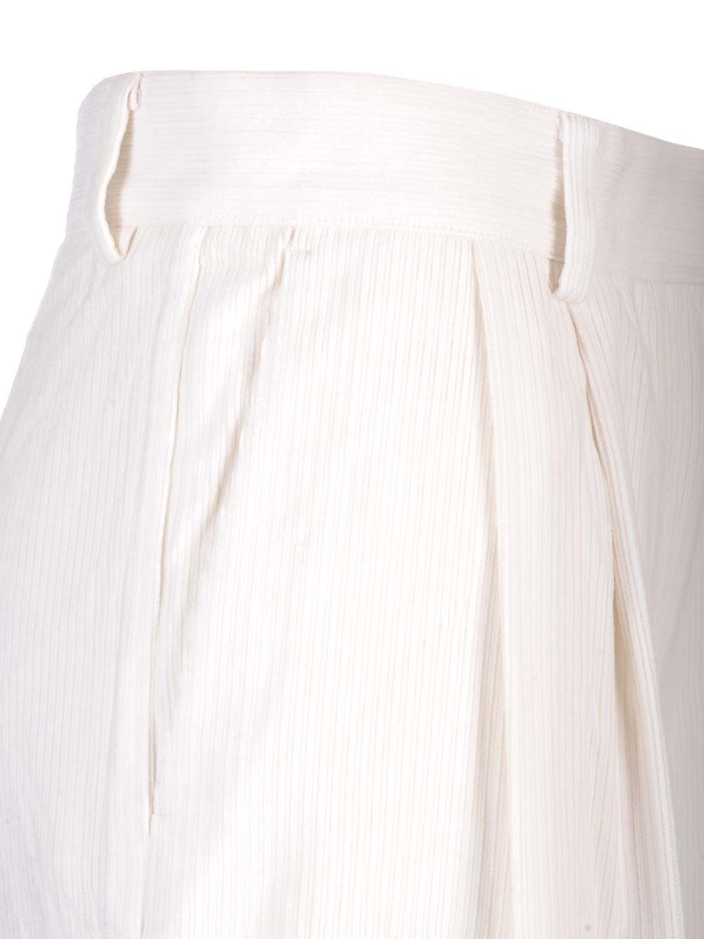 [TOTEME] Trousers FW24 243-WRB0202-FB0191MERINGUE 188