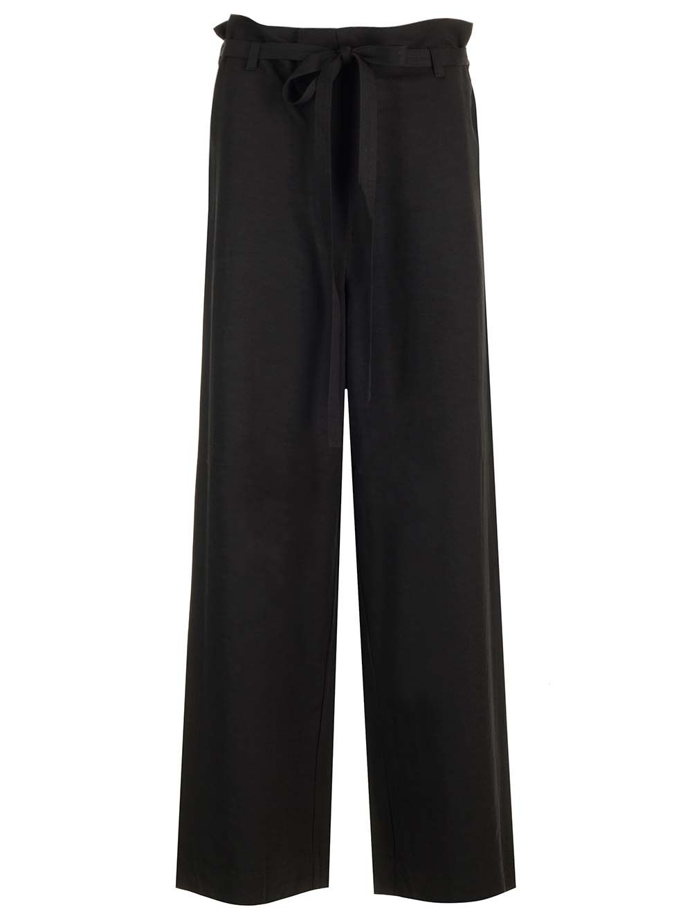 [TOTEME] Trousers FW24 243-WRB0201-FB0193BLACK 001