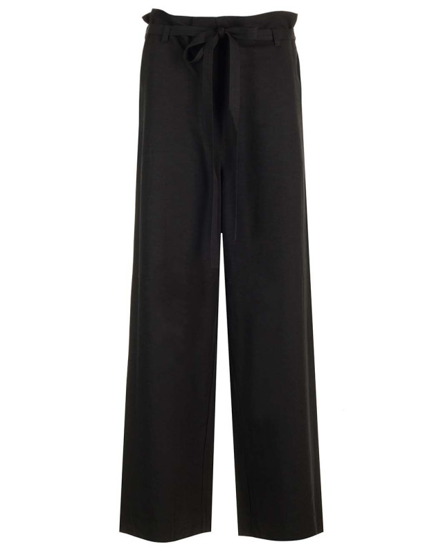 [TOTEME] Trousers FW24 243-WRB0201-FB0193BLACK 001