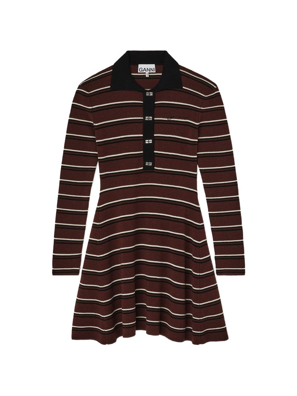 [GANNI] Long sleeve dress FW26 A1030660999