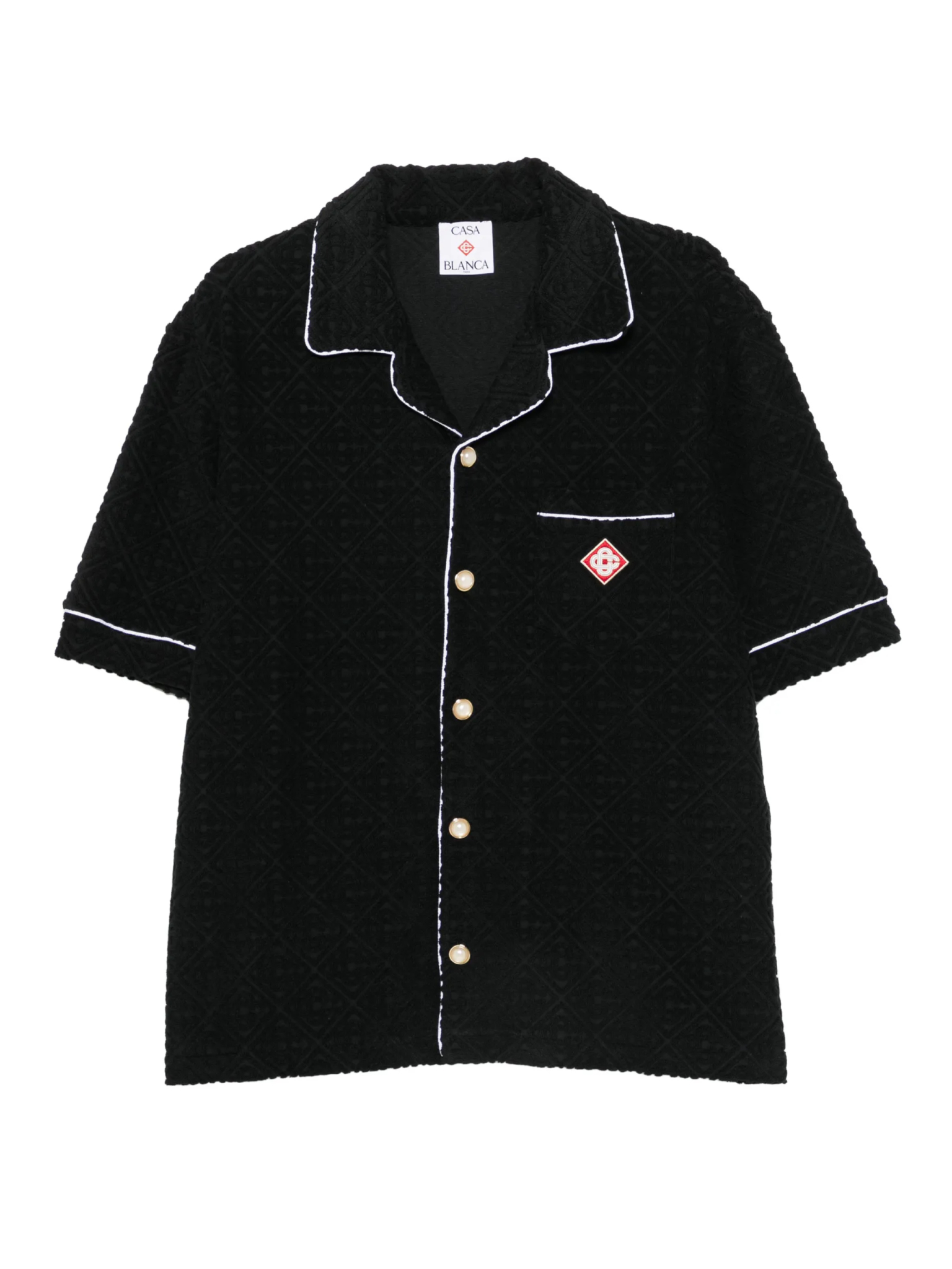 [Casablanca] Shirts Short Sleeve FW26 MPF26SH08502BLACK