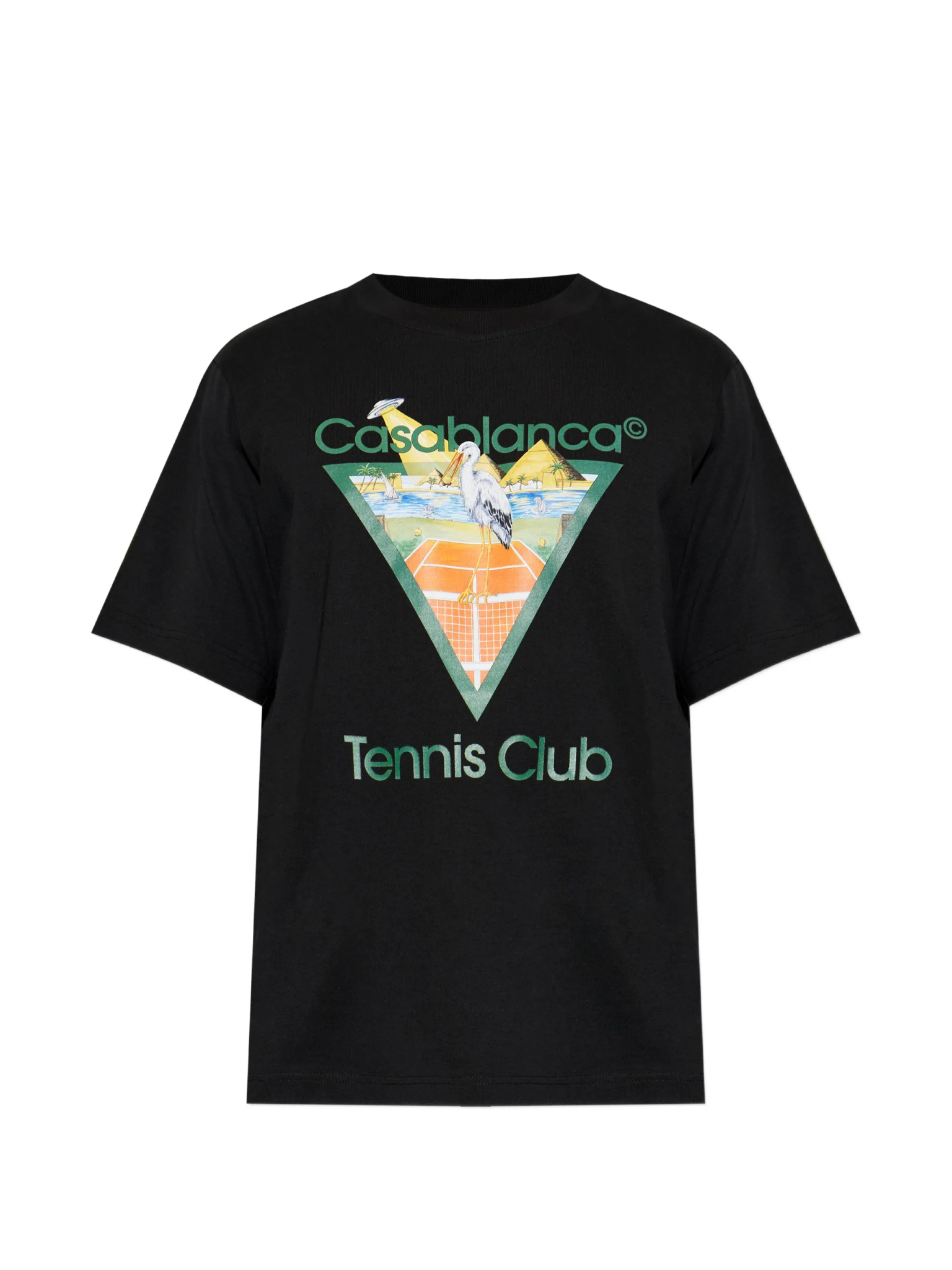 [Casablanca] T-shirts Short Sleeve FW26 MPF26JTS00119TENNIS CLUB TRIANGLE