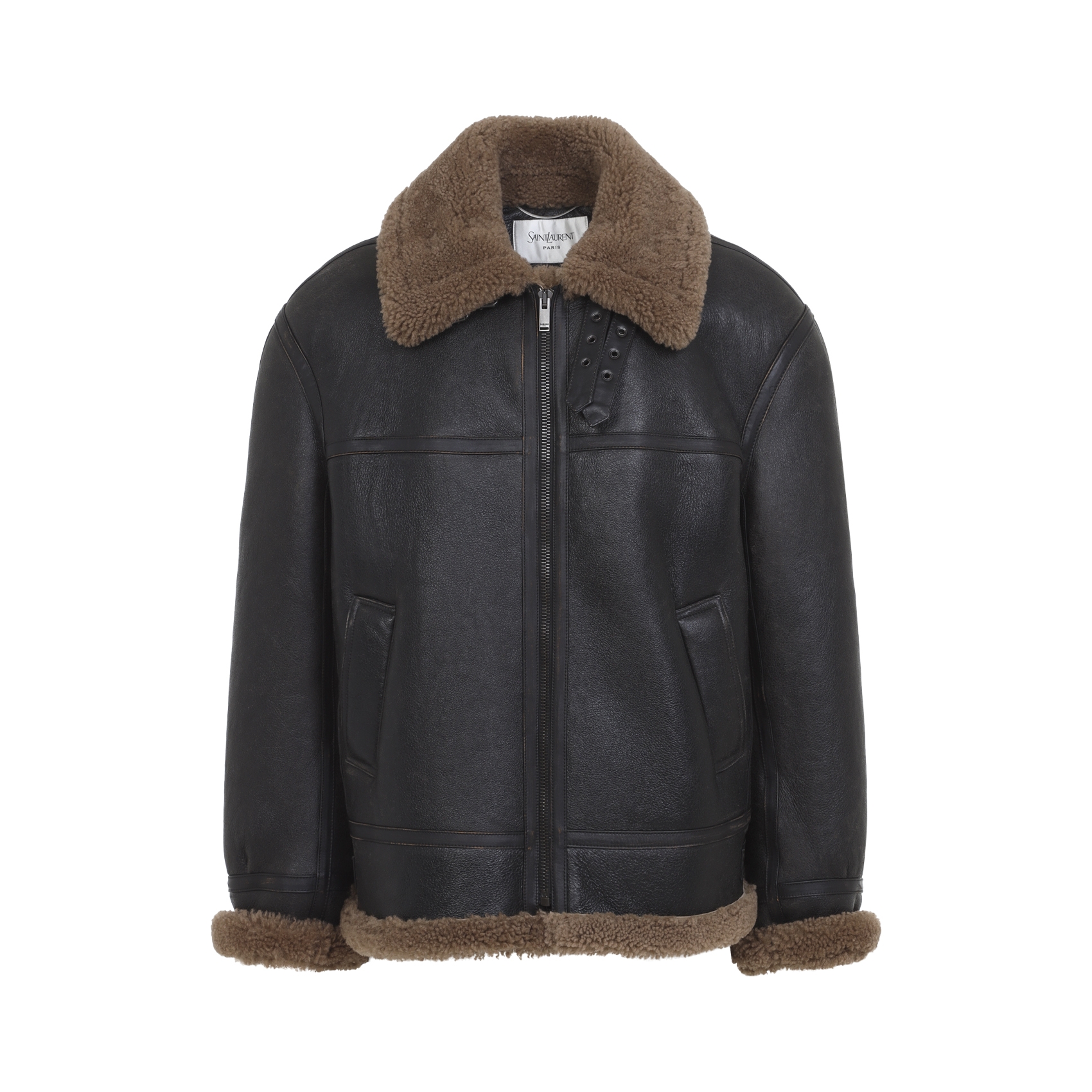 [Saint Laurent] Leather Jacket FW26 A000H8.YCOW2
