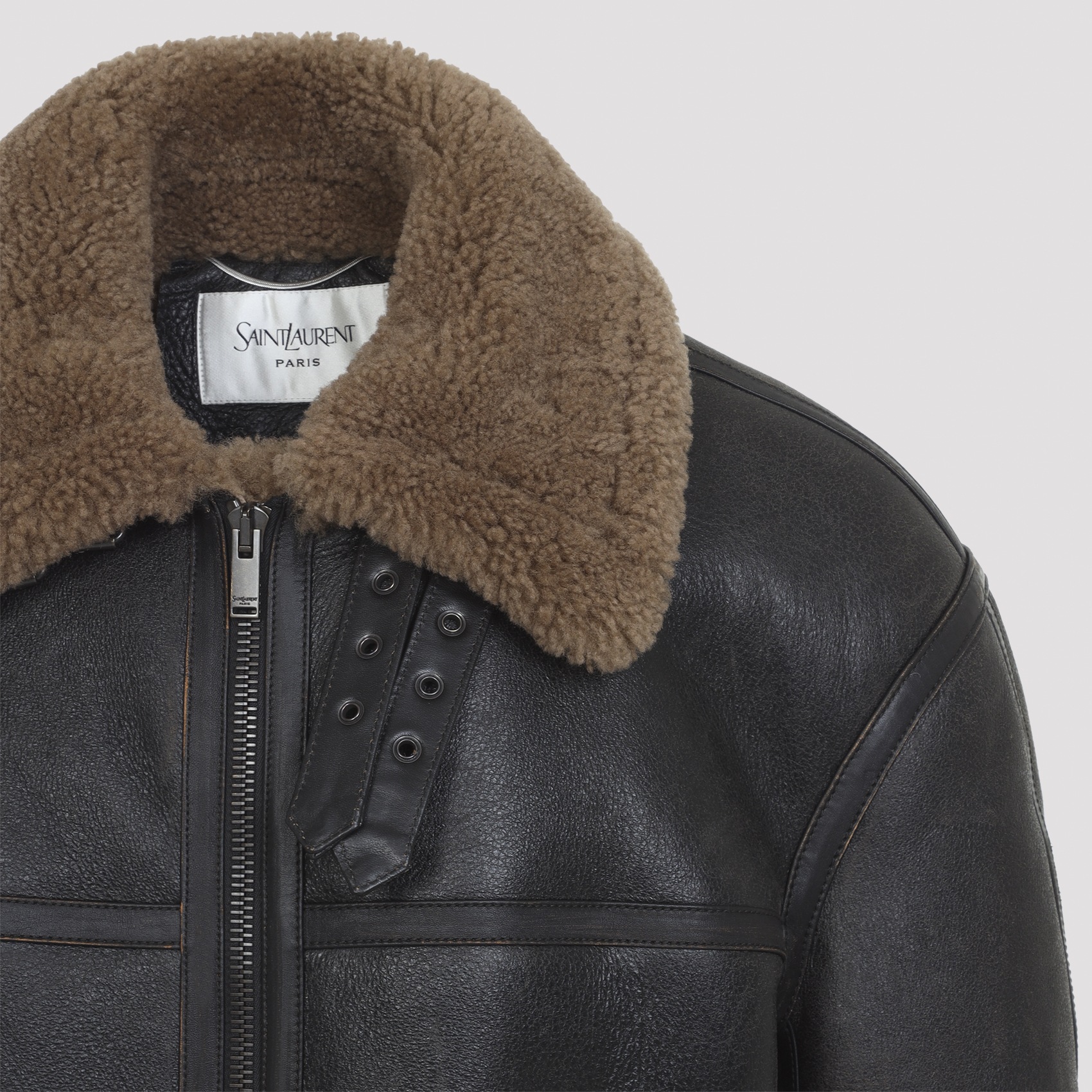 [Saint Laurent] Leather Jacket FW26 A000H8.YCOW2