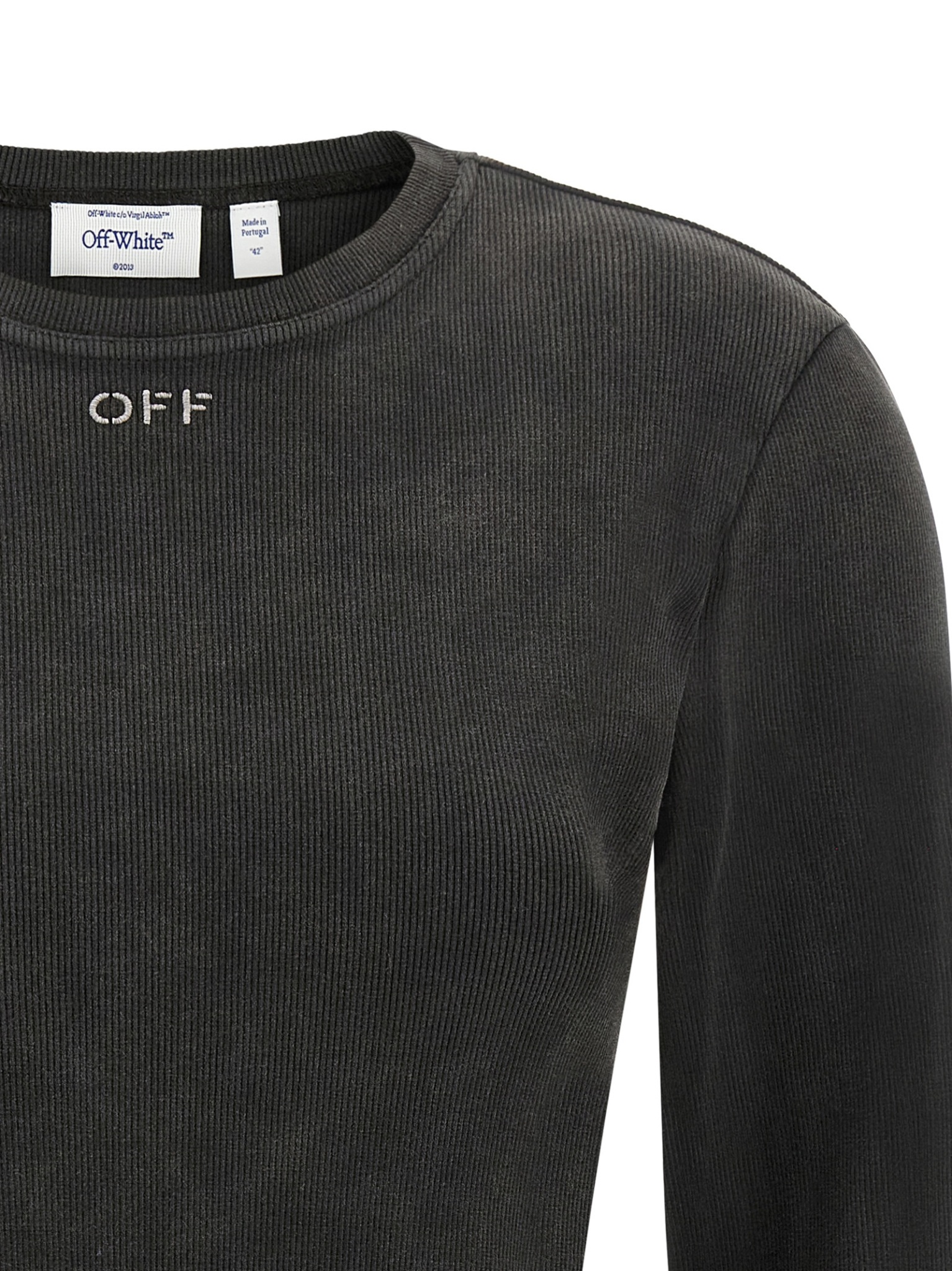 [Off-White] T-shirts Long Sleeve FW26 2FB00620TW048W048
