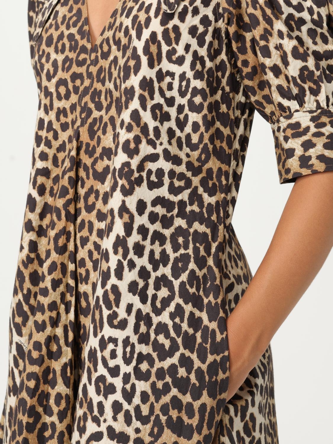 [GANNI] Short sleeve dress FW25 F8842 943