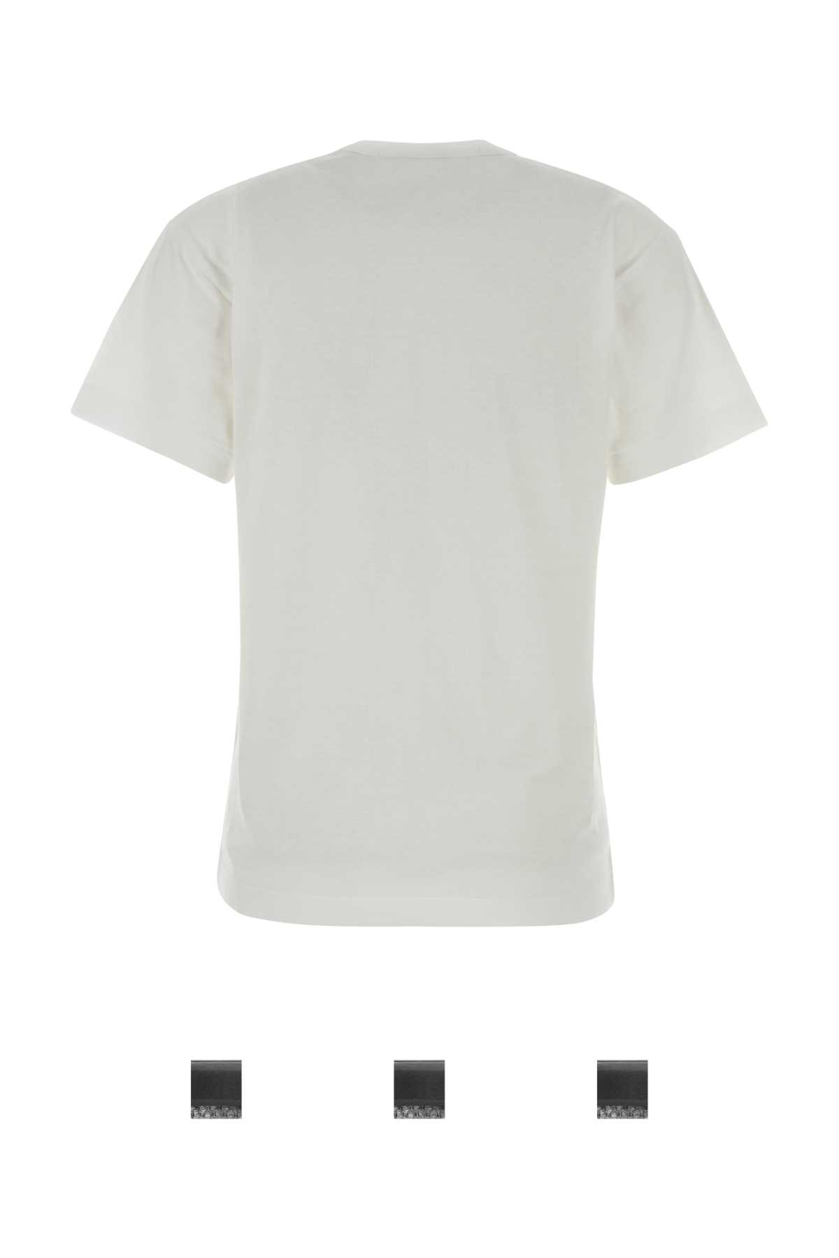 [COMME DES GARCONS PLAY] T-shirts Short Sleeve FW26 AXT064051 WHITE