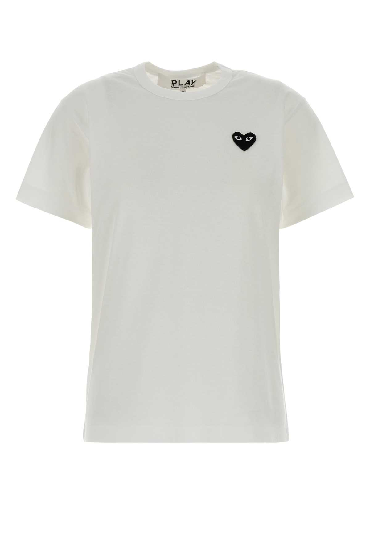 [COMME DES GARCONS PLAY] T-shirts Short Sleeve FW26 AXT064051 WHITE