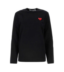 [COMME DES GARCONS PLAY] T-shirts Long Sleeve FW26 AXT118051 BLACK