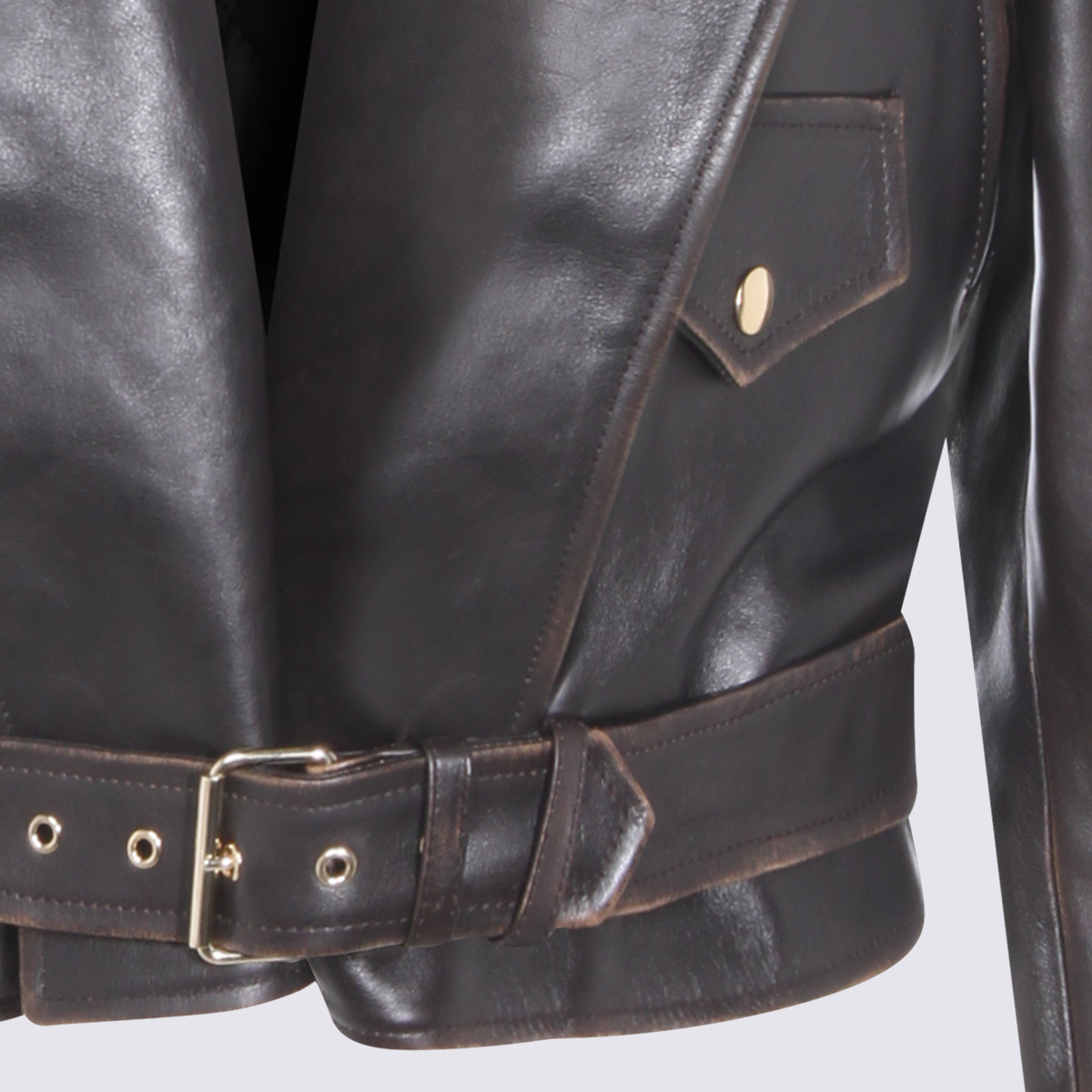 [Alaia] Leather Jacket SS26 AA9V0428L008A994