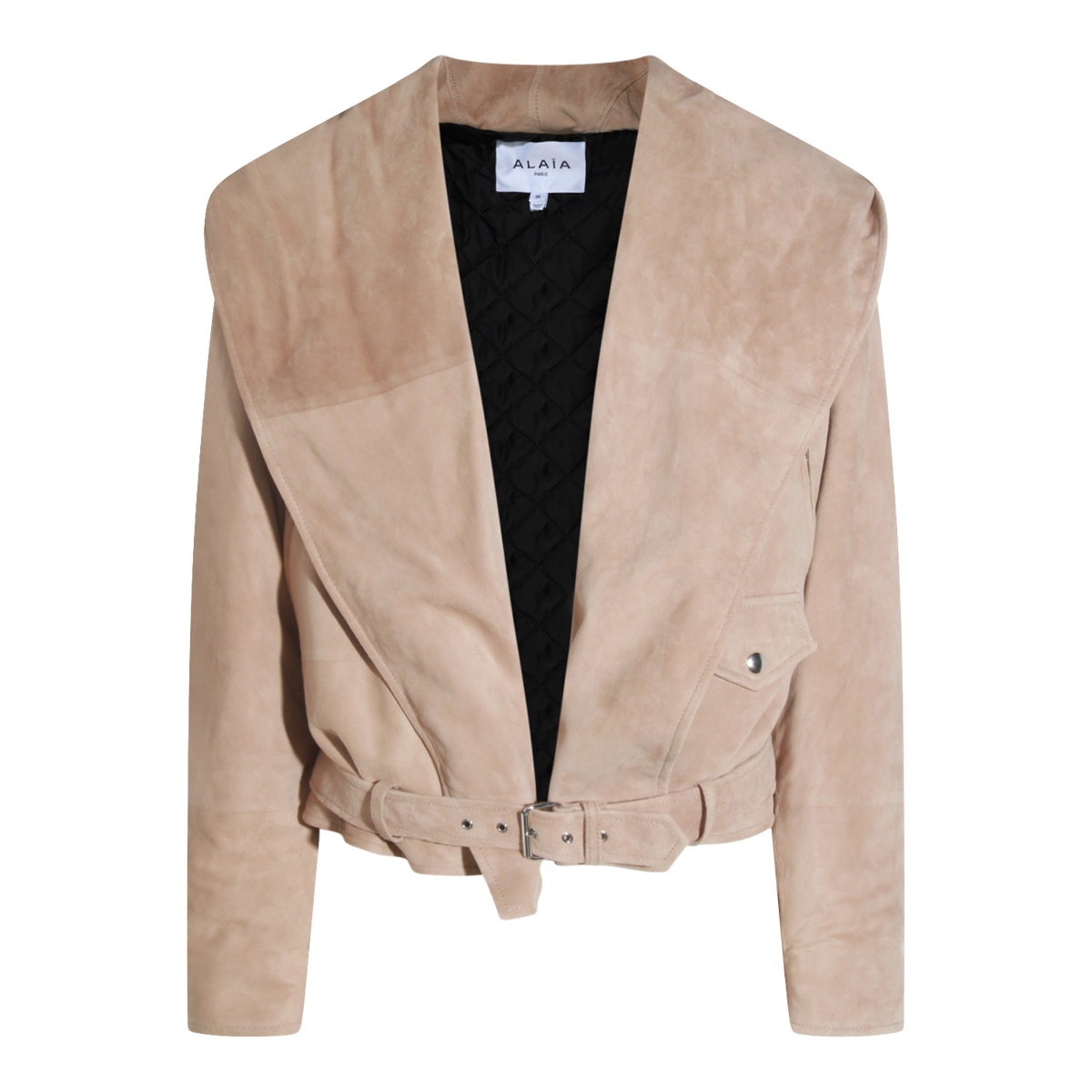 [Alaia] Leather Jacket FW25 AA9V0428L017B120