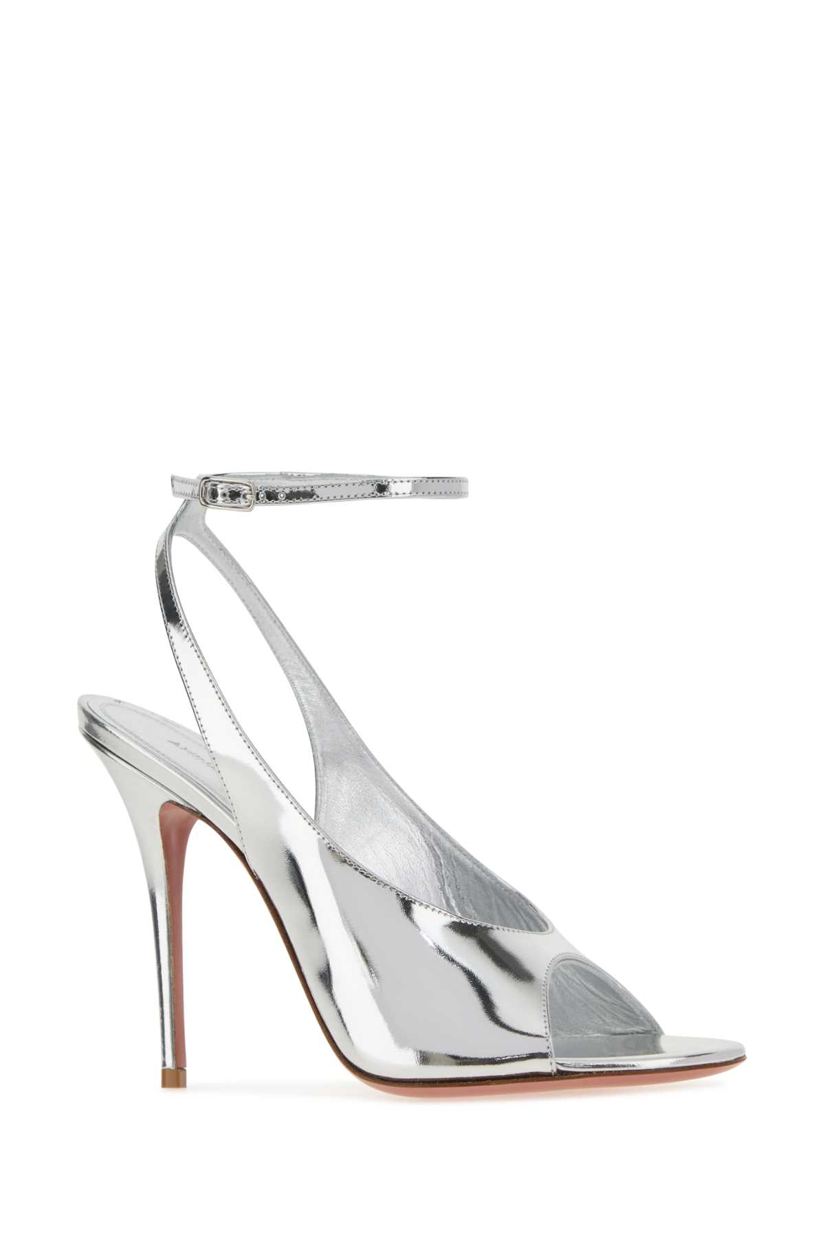 [Amina Muaddi] Pumps SS26 ANOKSANDAL105 SILVER
