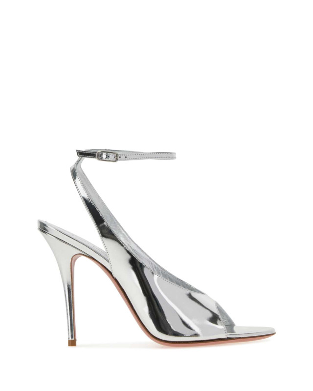 [Amina Muaddi] Pumps SS26 ANOKSANDAL105 SILVER