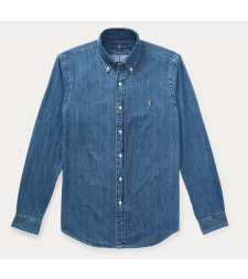 [Polo Ralph Lauren] Shirts Long Sleeve SS26 710548539001-DENIM