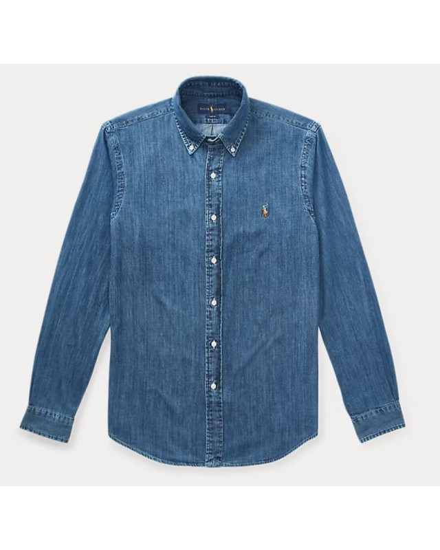[Polo Ralph Lauren] Shirts Long Sleeve SS26 710548539001-DENIM
