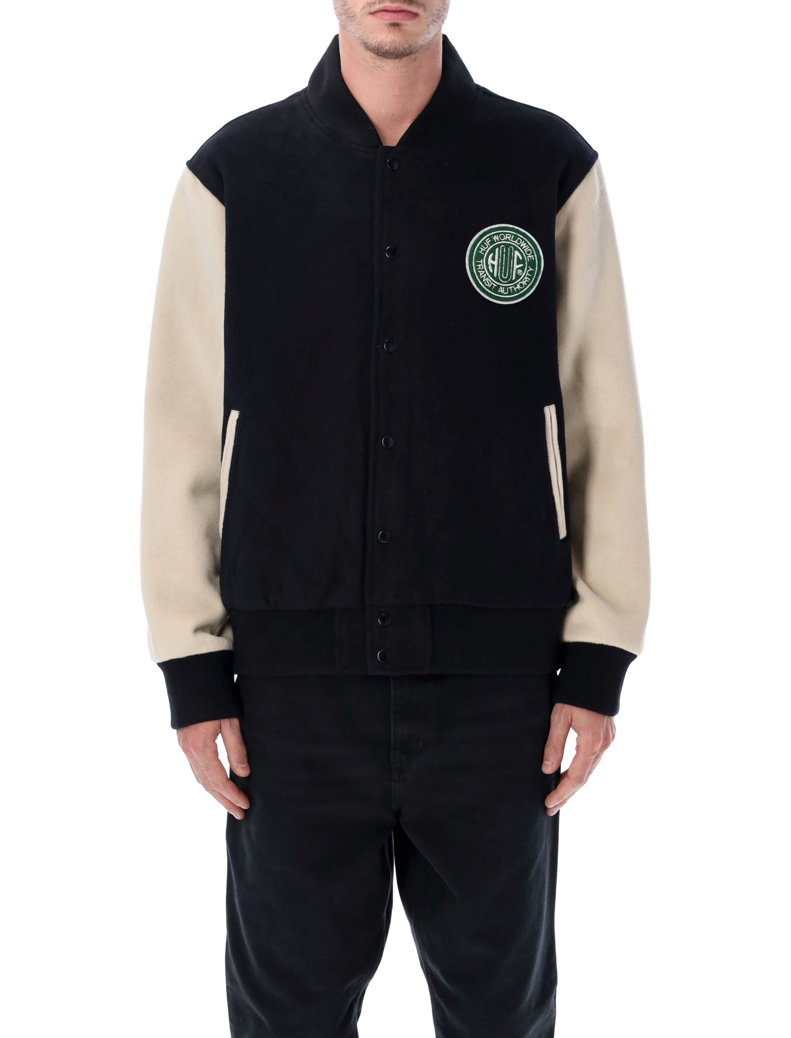 [Huf] Bomber Jacket FW25 JK00476NAVY