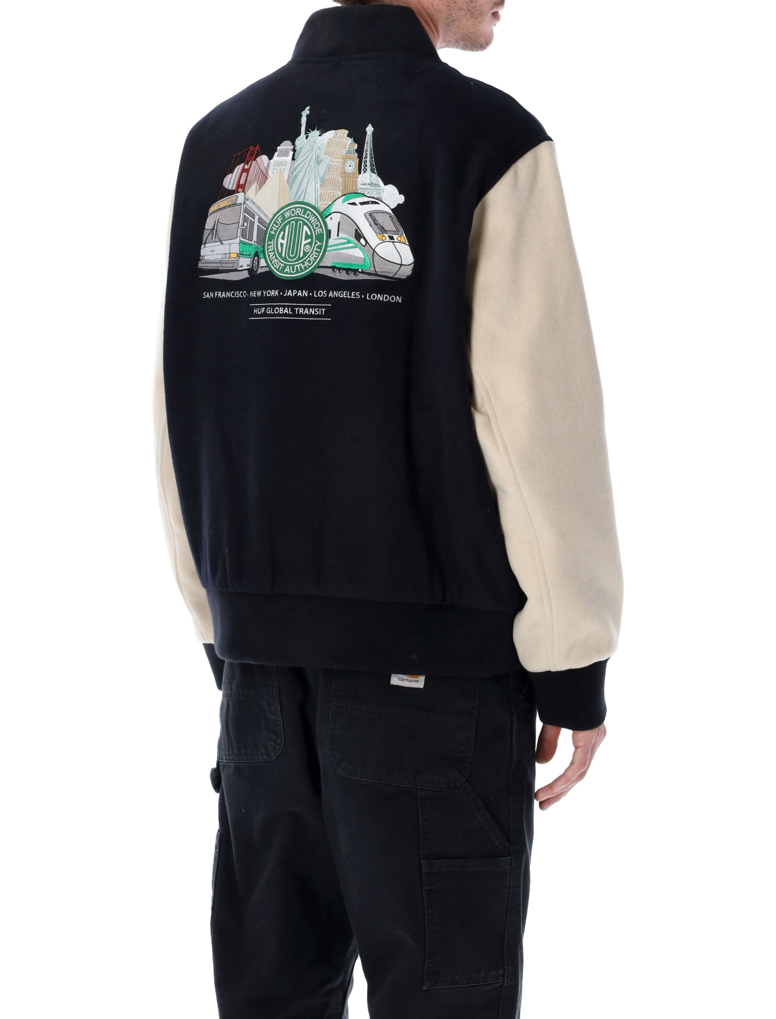 [Huf] Bomber Jacket FW25 JK00476NAVY
