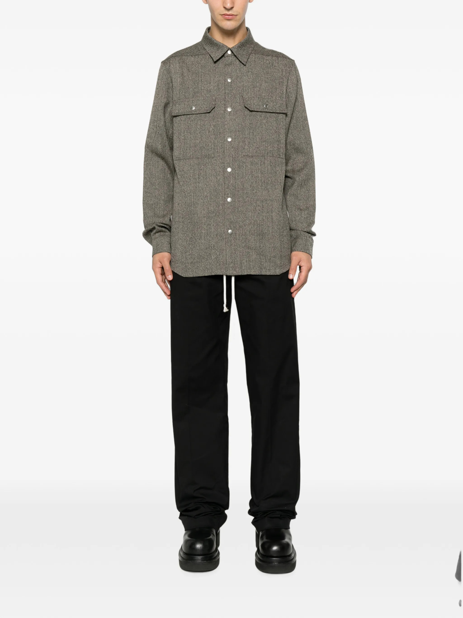 [Rick Owens] Shirts Long Sleeve FW26 RU02F4729WBI79