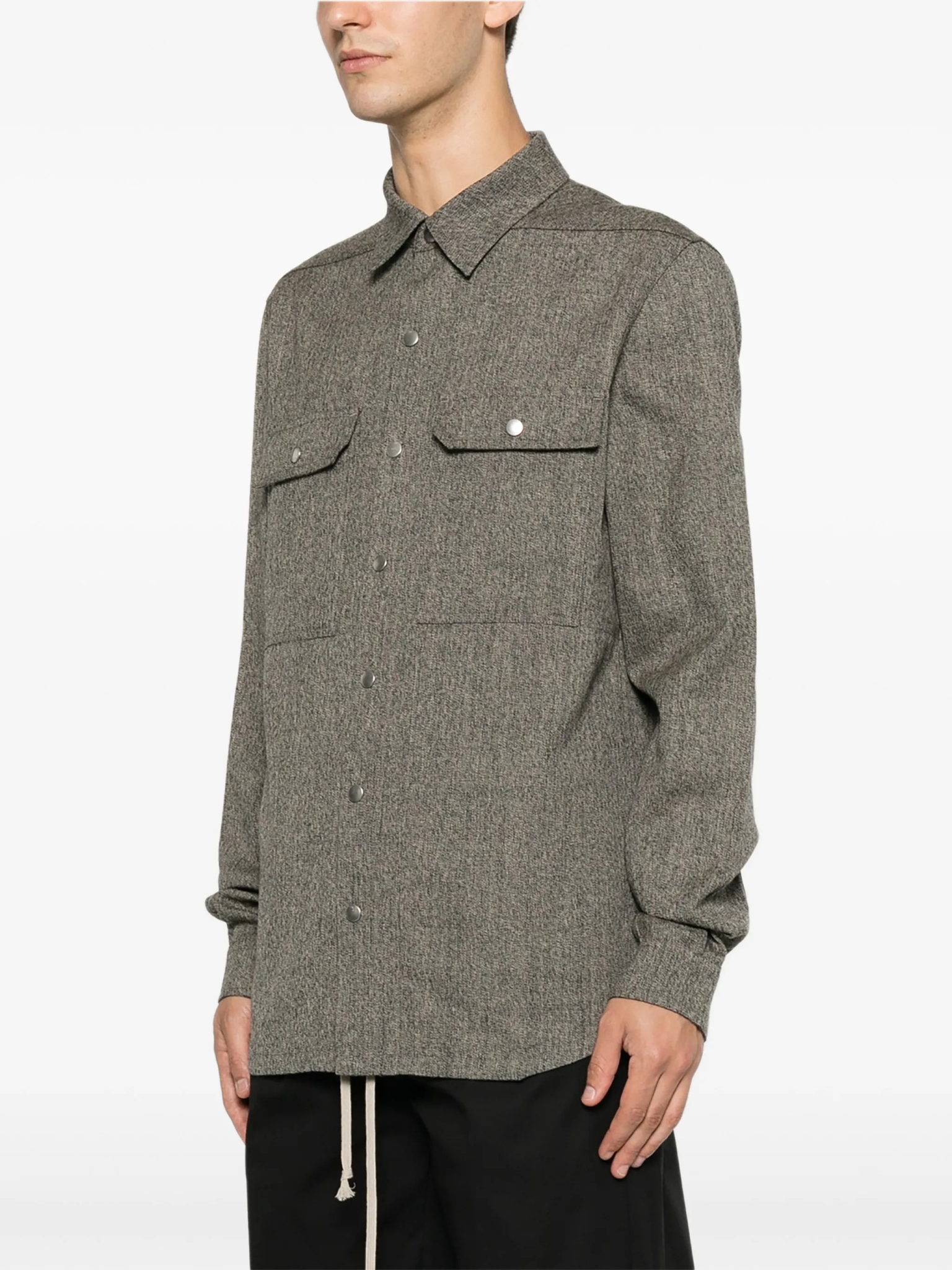 [Rick Owens] Shirts Long Sleeve FW26 RU02F4729WBI79