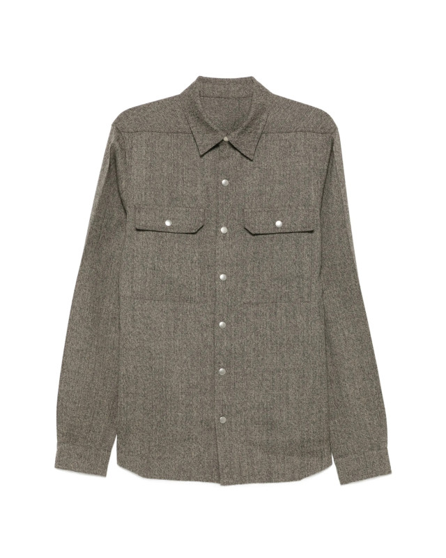 [Rick Owens] Shirts Long Sleeve FW26 RU02F4729WBI79