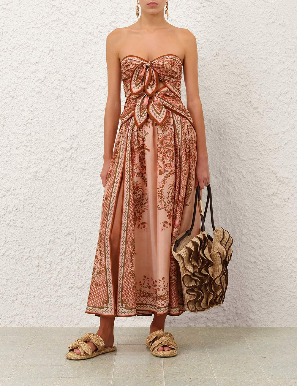 [Zimmermann] Sleeveless dress FW26 8062DSS261PPSFL