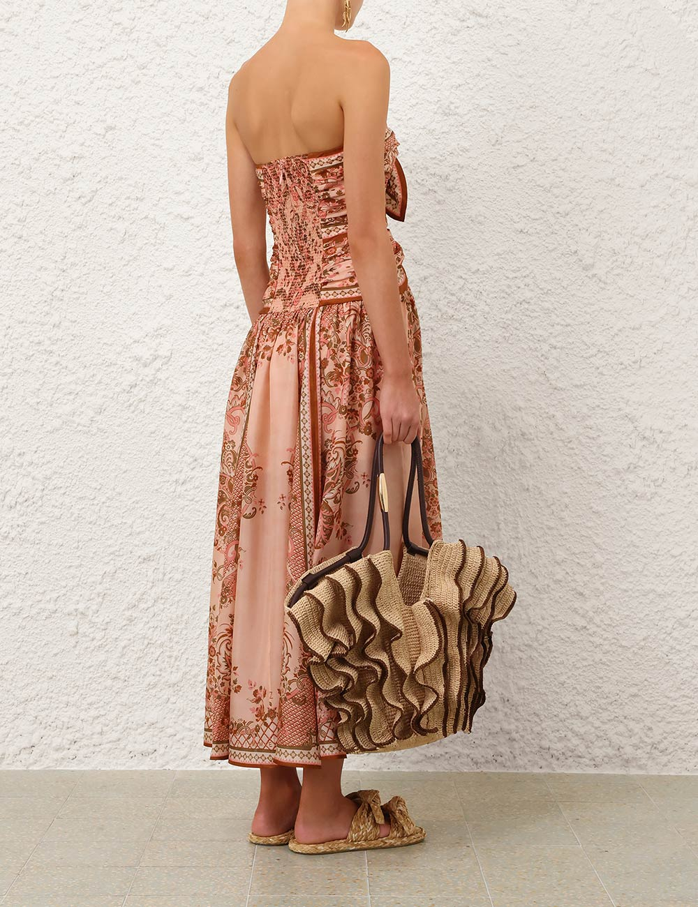 [Zimmermann] Sleeveless dress FW26 8062DSS261PPSFL