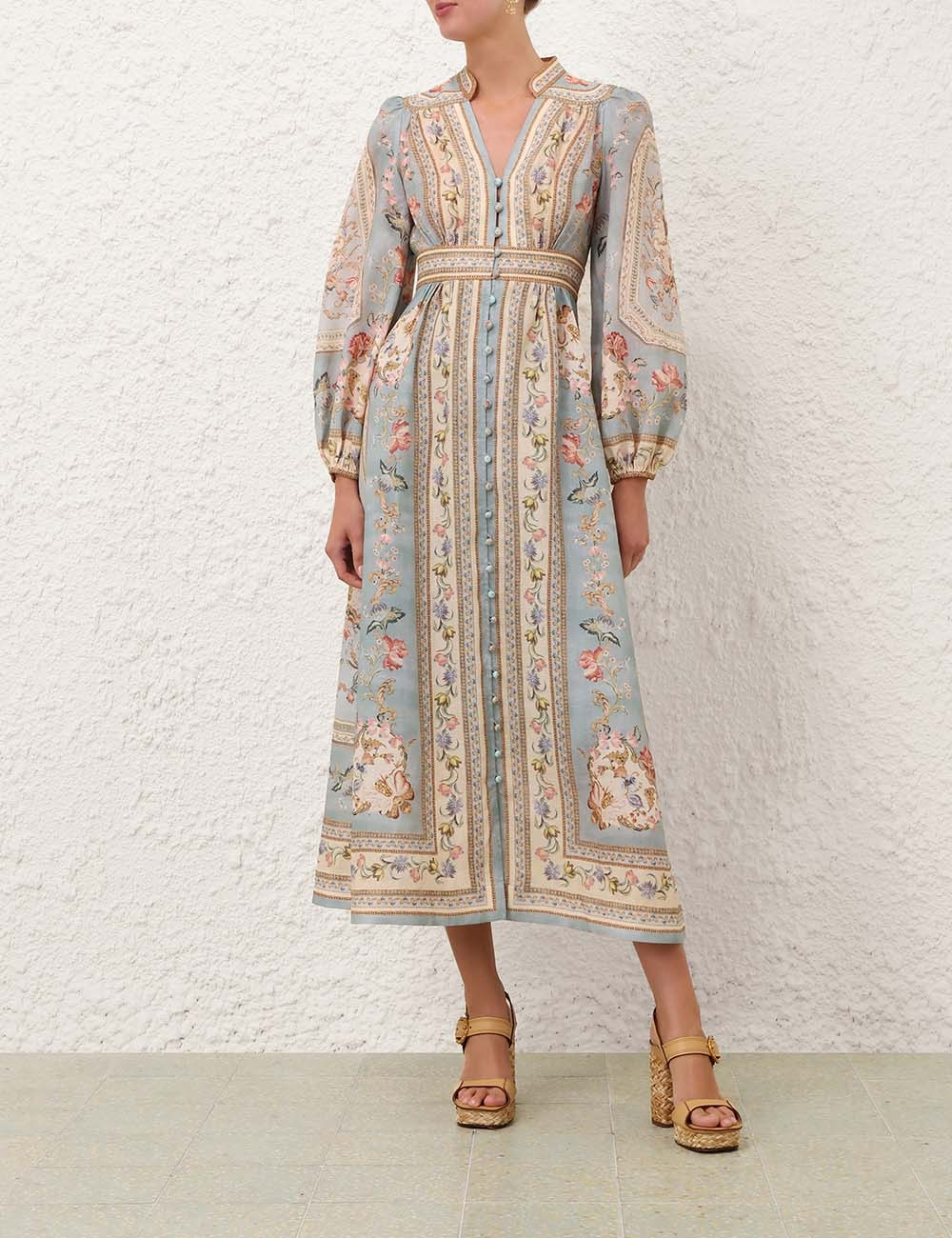 [Zimmermann] Long sleeve dress FW26 3501DSS264BTPF