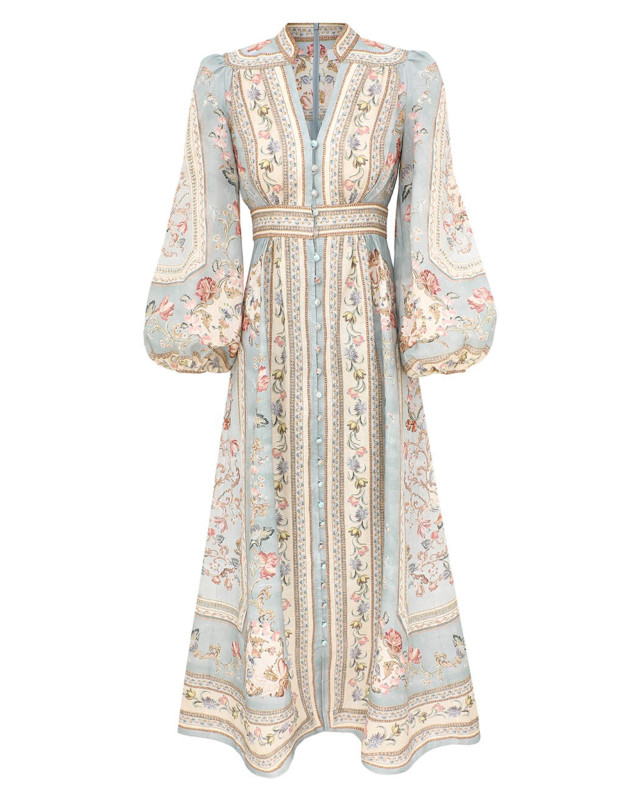 [Zimmermann] Long sleeve dress FW26 3501DSS264BTPF
