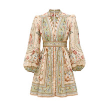 [Zimmermann] Long sleeve dress FW26 0932DSS264SATF