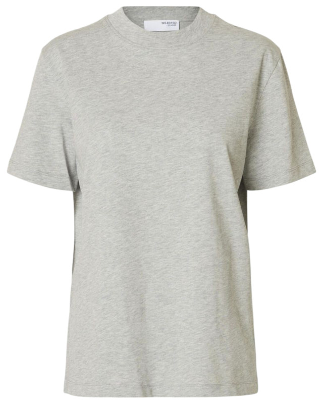 [Selected] T-shirts Short Sleeve CO 16092428-LIGHTGREYMELANGE