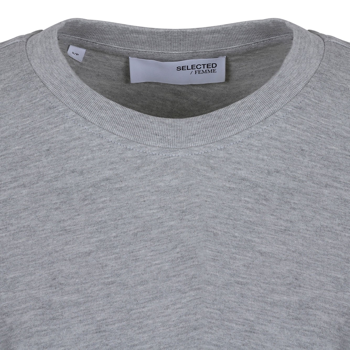 [Selected] T-shirts Short Sleeve CO 16087919-LIGHTGREYMELANGE