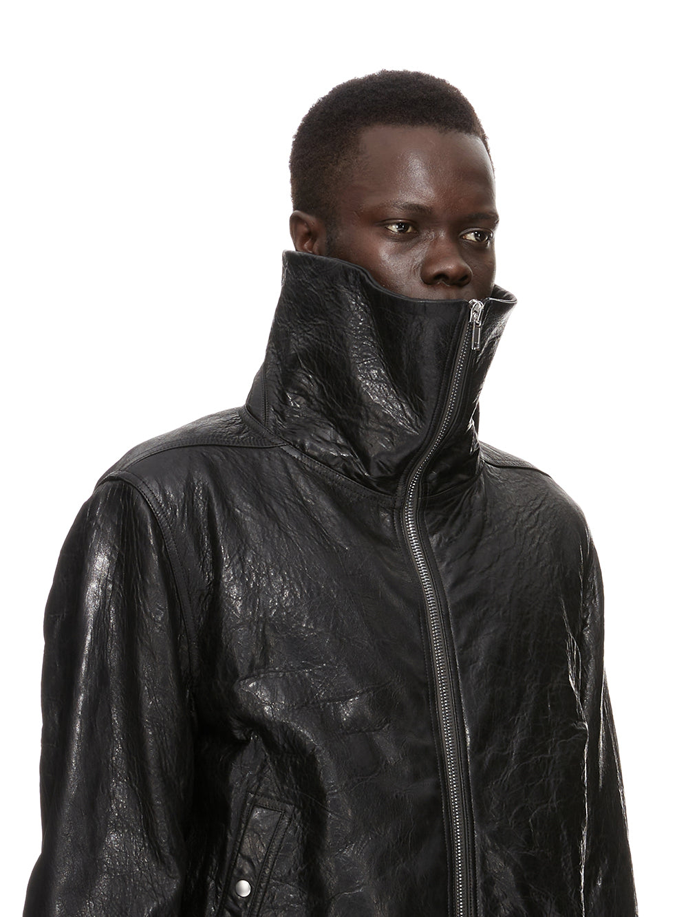 [Rick Owens] Leather Jacket FW26 RU02F4751WMT09