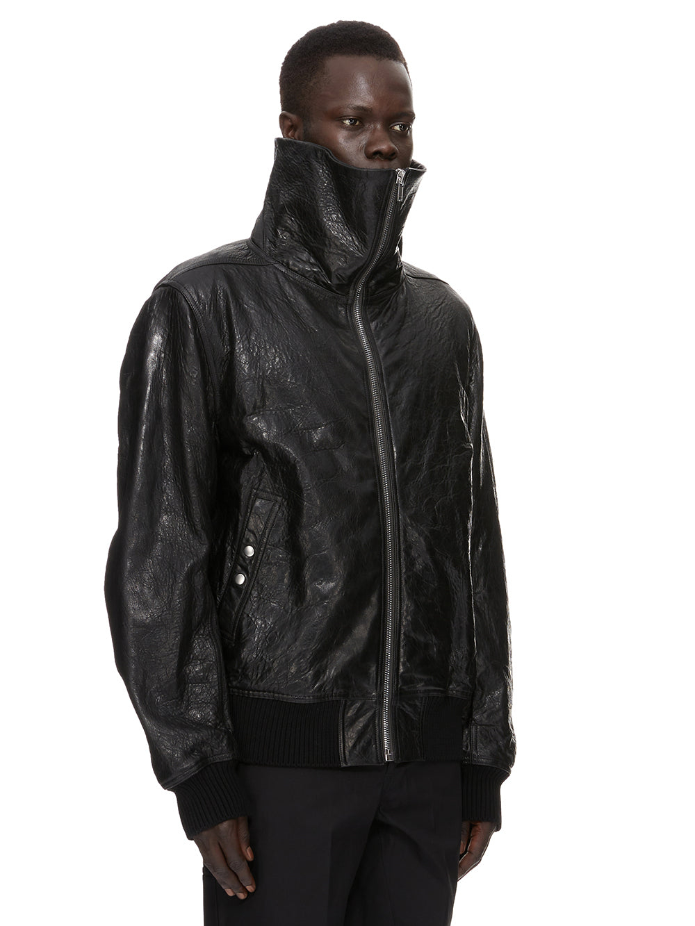 [Rick Owens] Leather Jacket FW26 RU02F4751WMT09