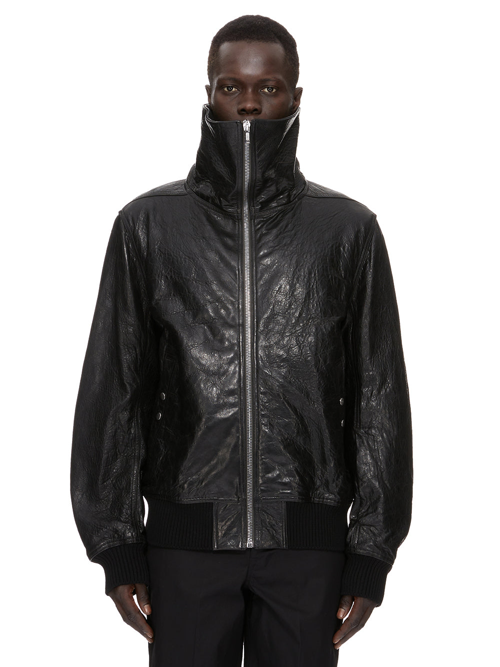 [Rick Owens] Leather Jacket FW26 RU02F4751WMT09