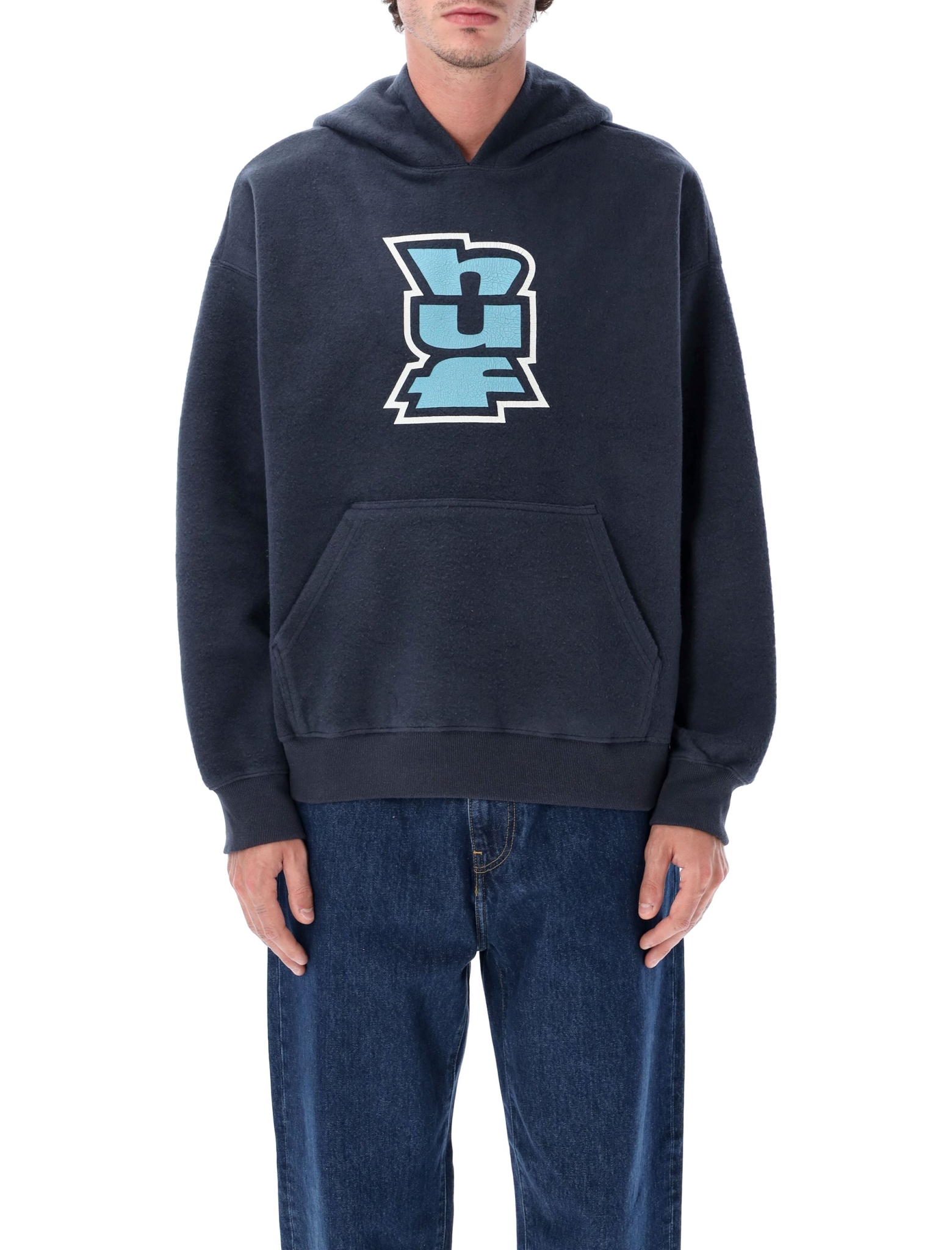 [Huf] Hoodie FW25 FL00244NAVY