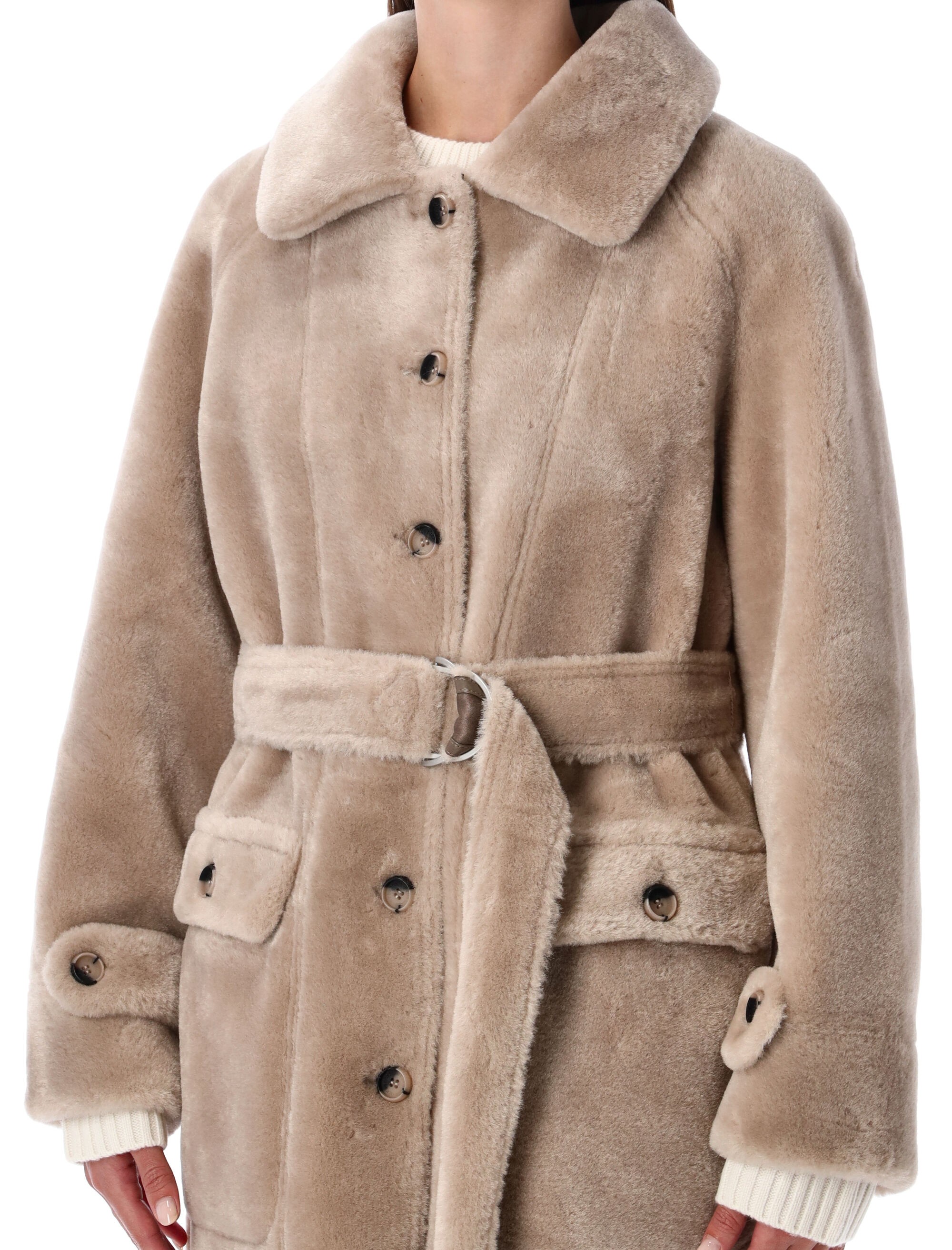 [Urbancode] Fur Jacket FW25 BJ20014TAUPE
