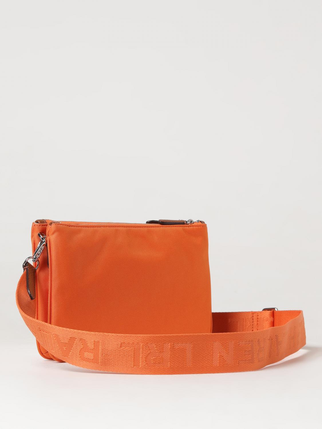 [LAUREN RALPH LAUREN] Tote bag FW24 431945229 BRIGHT RUST ORANGE/LRN TA