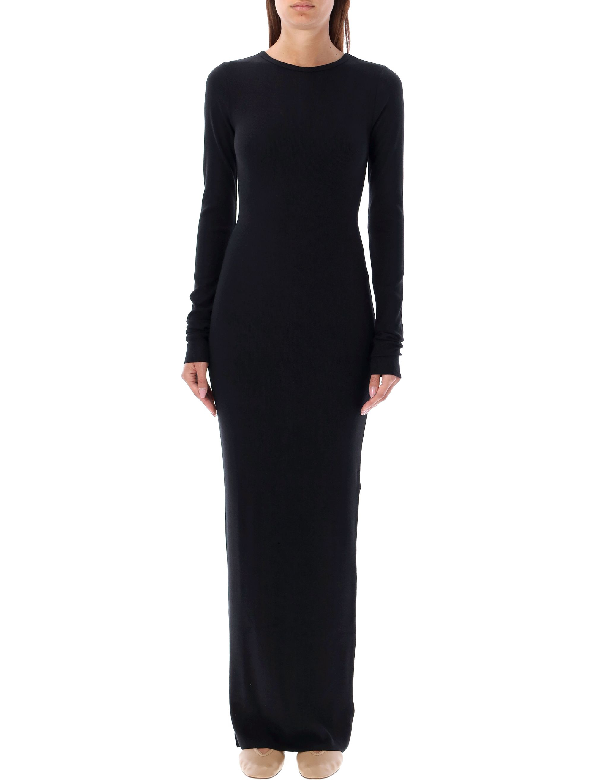 [ETERNE] Long sleeve dress FW25 CB021BLK