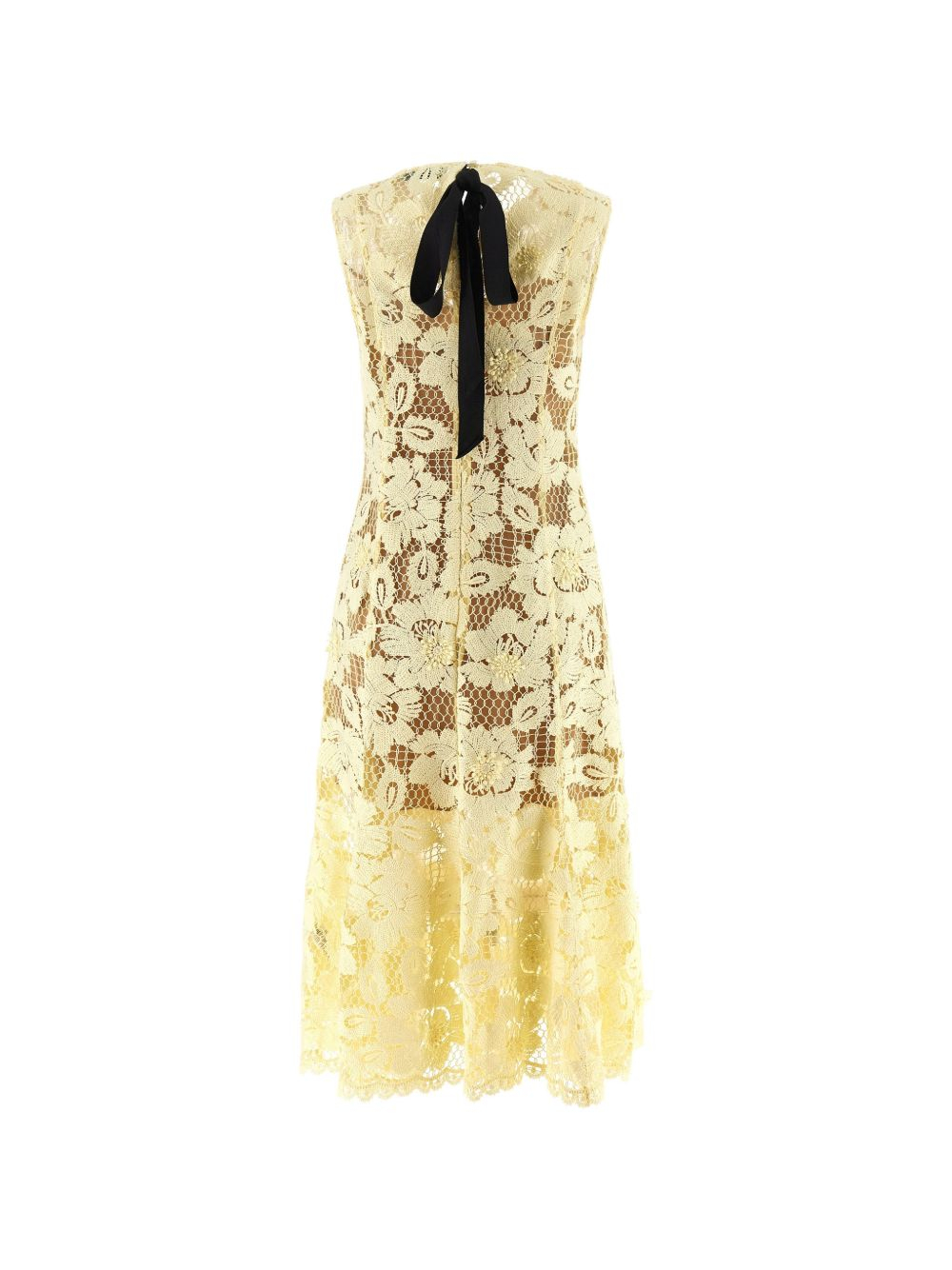 [Self - portrait] Sleeveless dress SS26 SS26-094M-YYELLOW