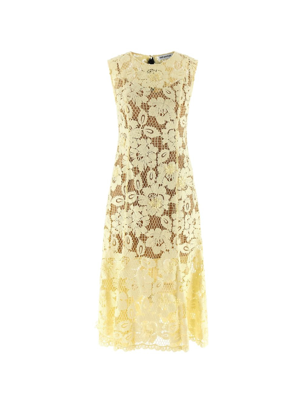[Self - portrait] Sleeveless dress SS26 SS26-094M-YYELLOW
