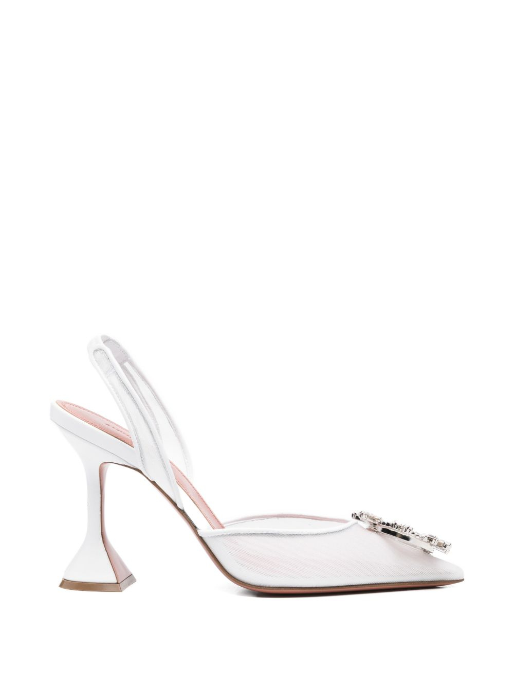 [Amina Muaddi] Pumps SS26 13S362832BEGWHITE