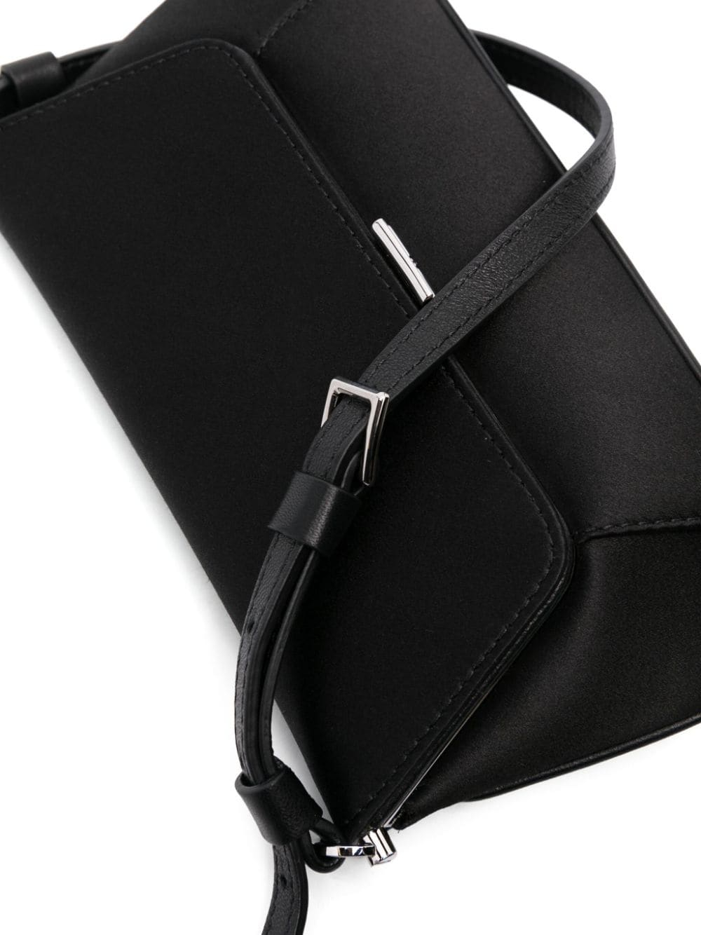 [Amina Muaddi] Shoulder bag SS24 AMIMINISATINBLACK