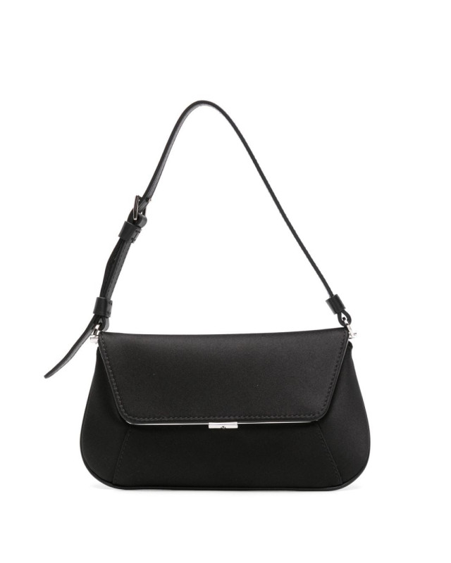 [Amina Muaddi] Shoulder bag SS24 AMIMINISATINBLACK