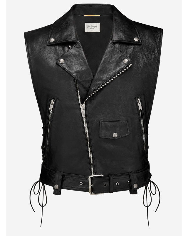 [Saint Laurent] Leather Jacket SS26 865045YCUS21000
